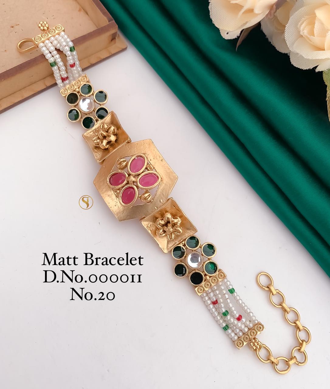 Matte Pearl Fancy Designer Bracelets 2 Wholesale Manufacturers
